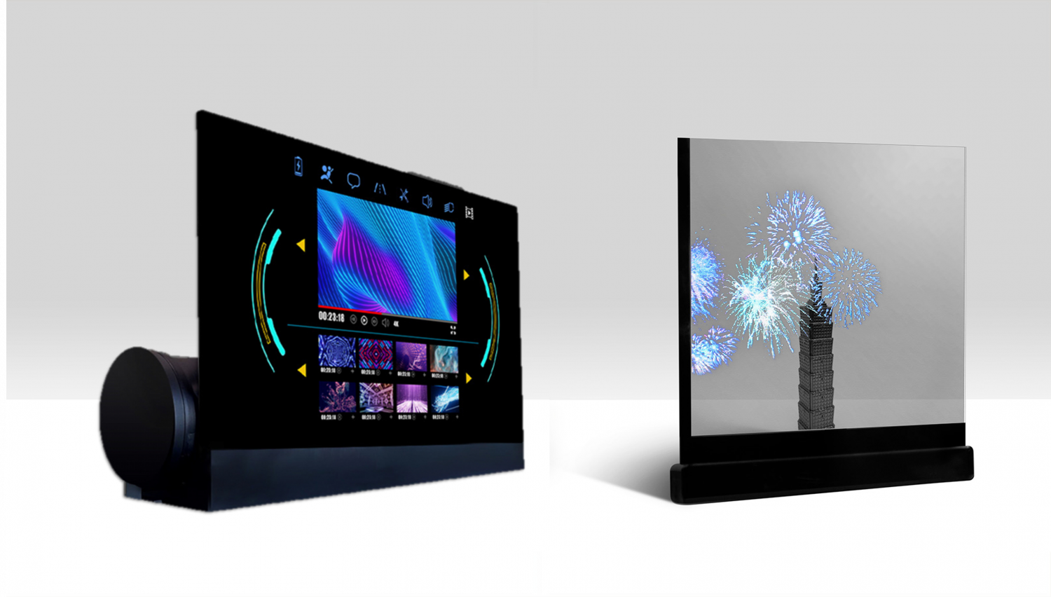 可卷式、折迭性、高透明